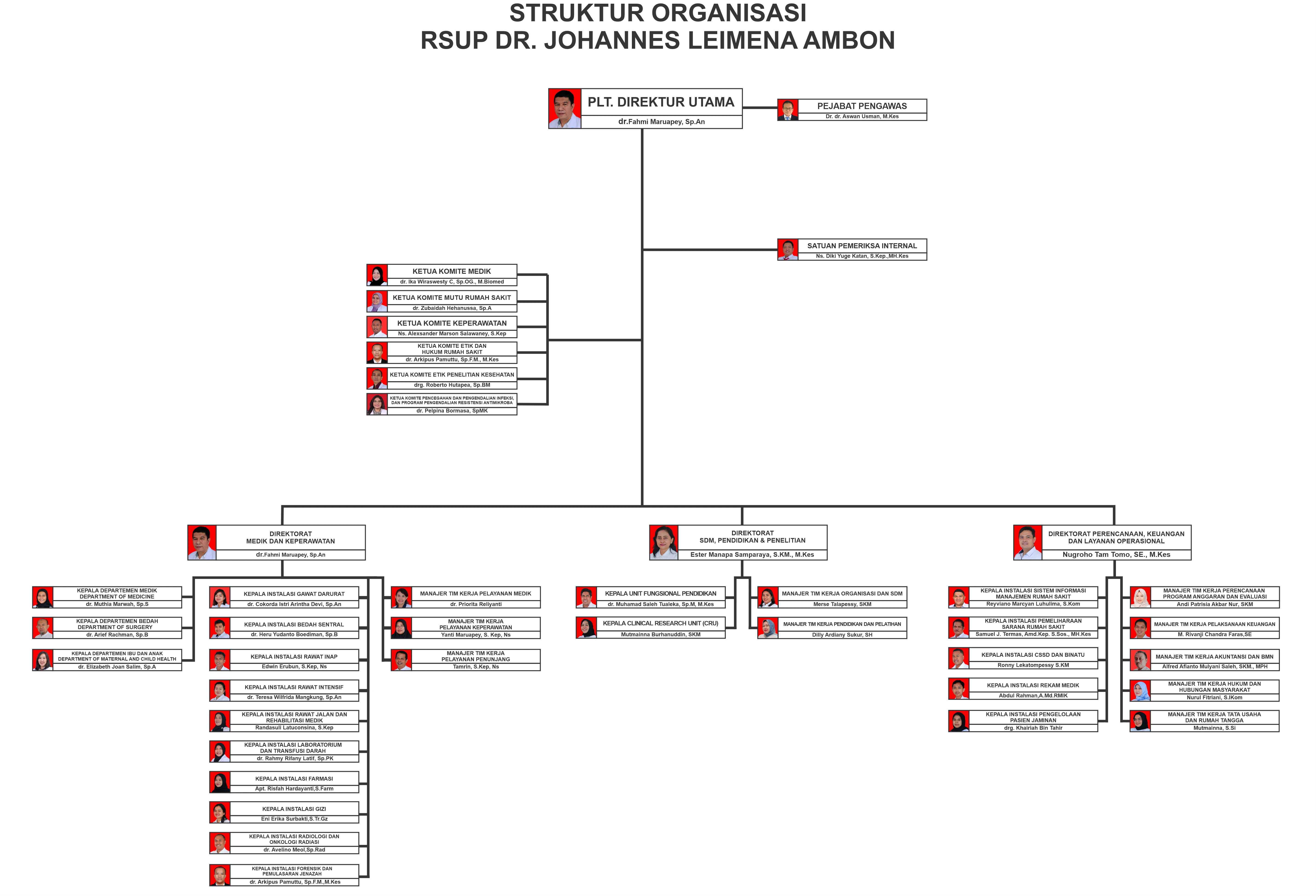 Struktur Direksi RSUP Leimena